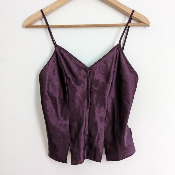 Silk & Satin Vintage Y2K Purple Camisole EUC  Small - Picture 5 of 9